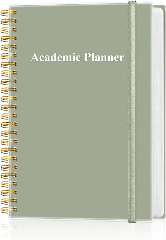 Academic Planner 2026-2027 - Undated Student Planner, 5.8" x 8.5", Green