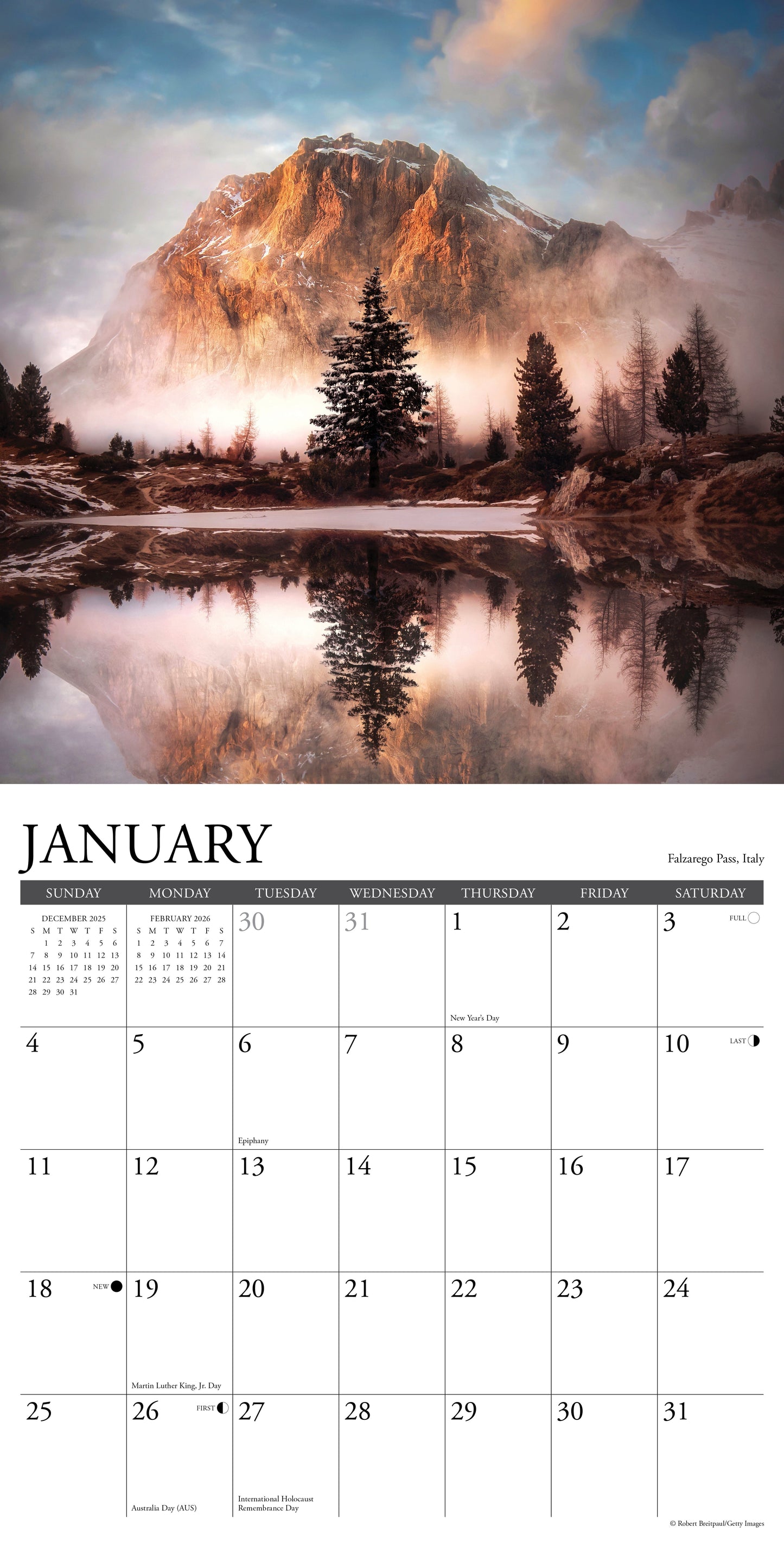 Mountain View 2026 12" x 12" Wall Calendar