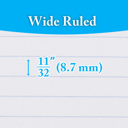 Poly Cover 1-Subject Spiral Notebook, Wide-Ruled