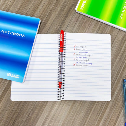 Small Spiral Notebook, 5" x 7", 120 Sheets