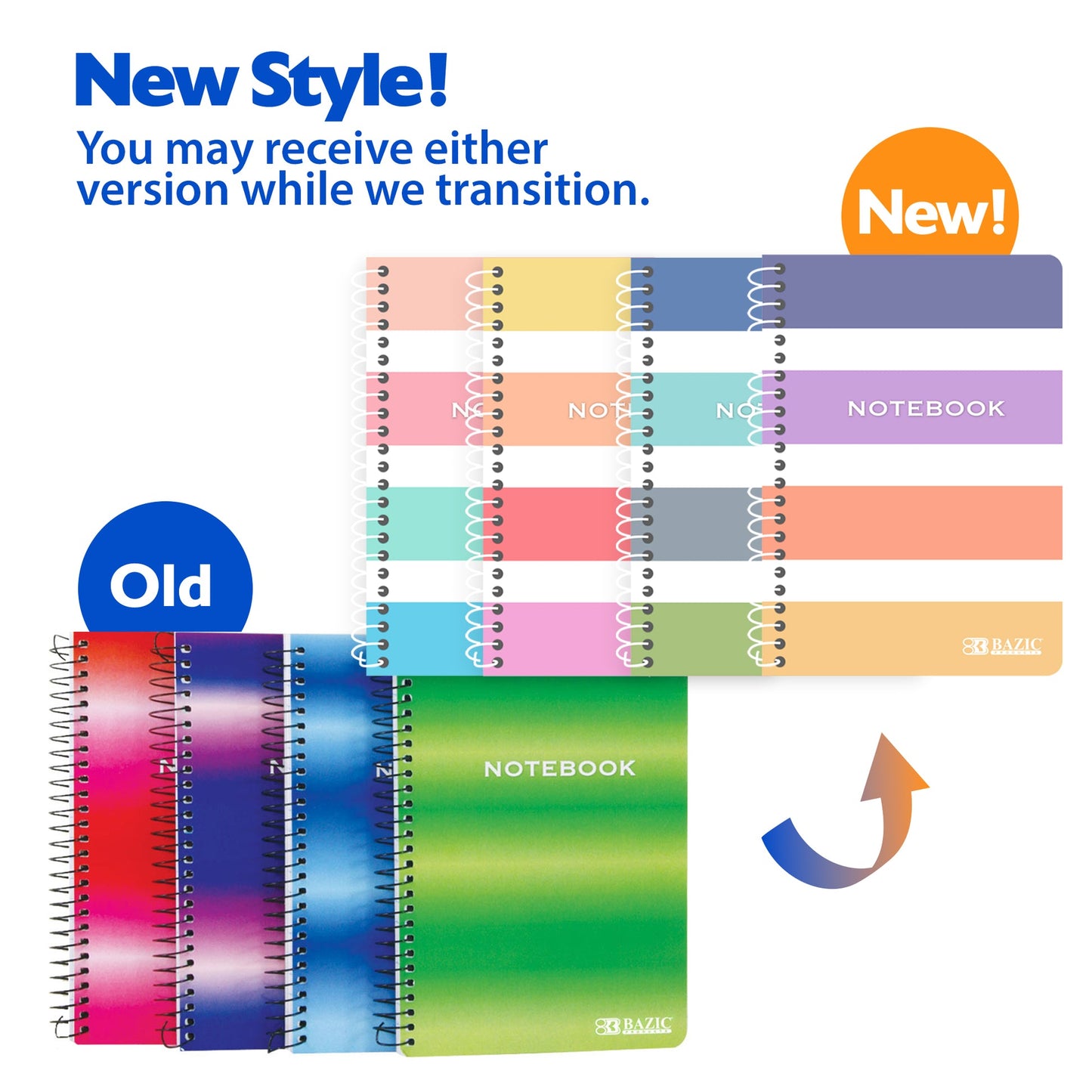 Small Spiral Notebook, 5" x 7", 120 Sheets