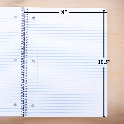 Pastel 1-Subject Spiral Notebook, College-Ruled