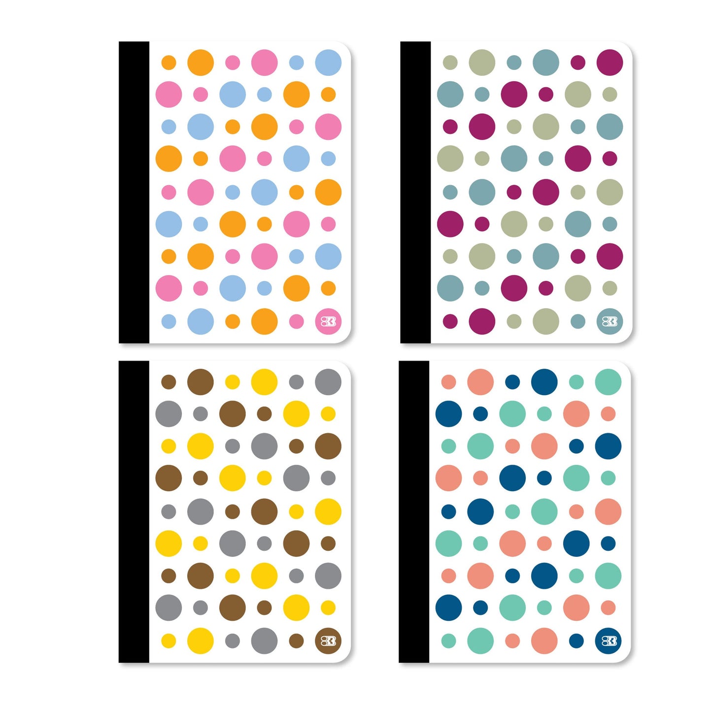 College Ruled Polka Dot Composition Book, 100 Sheets