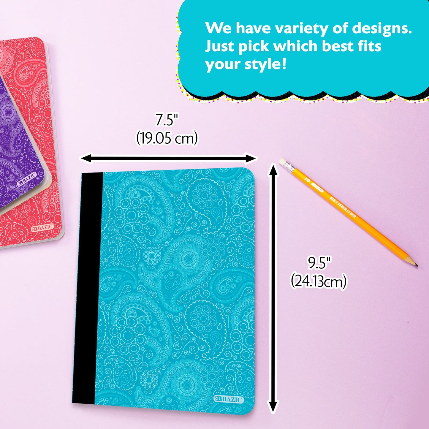 Paisley Composition Notebook, College-Ruled