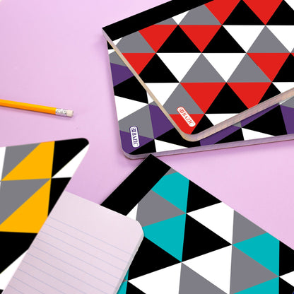 Geometric Composition Notebook, College-Ruled