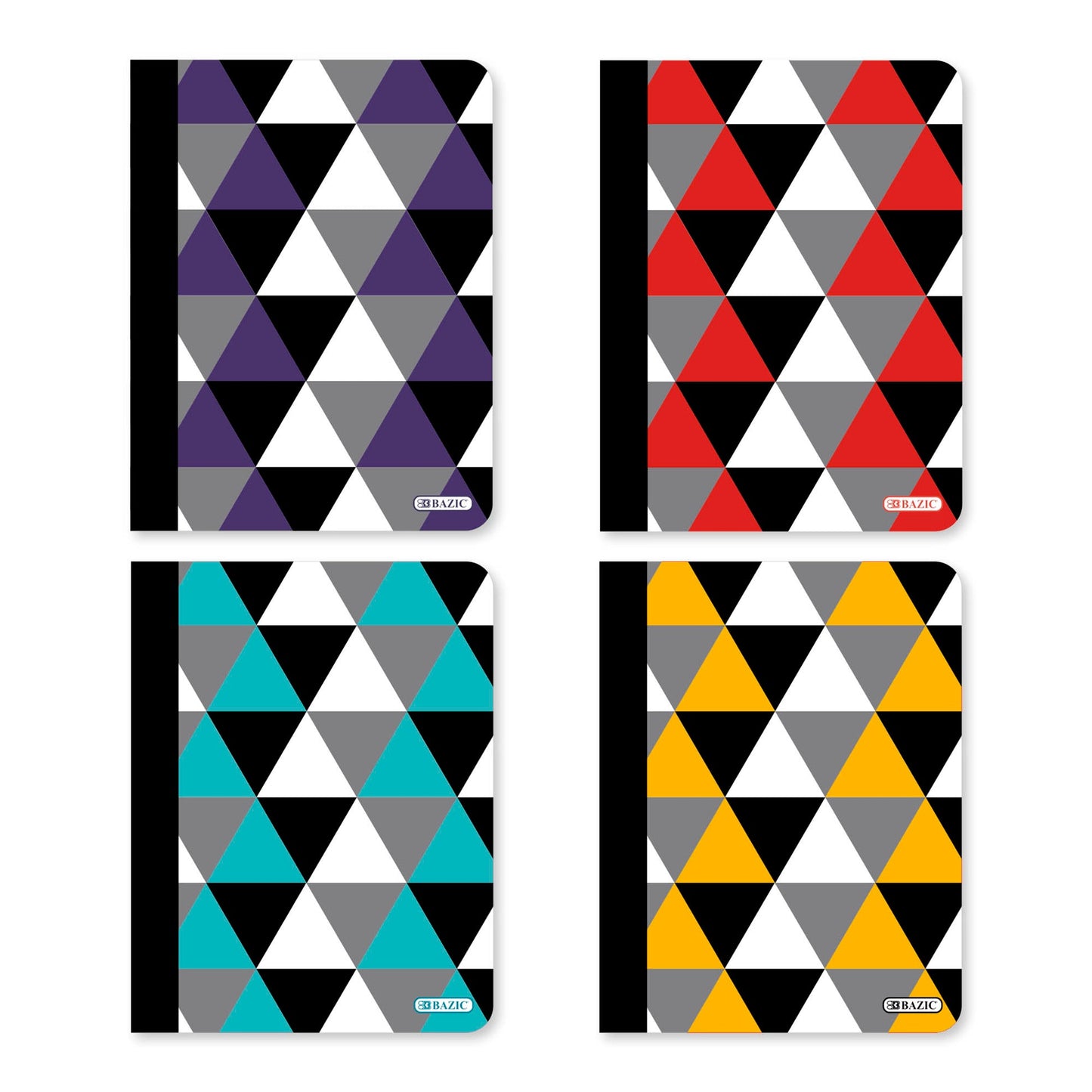 Geometric Composition Notebook, College-Ruled