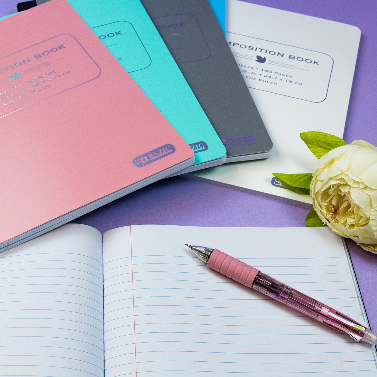 Pastel Poly Composition Notebook, College-Ruled