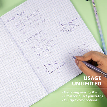 Quad-Ruled Composition Notebook, 4 Sq/in Grid
