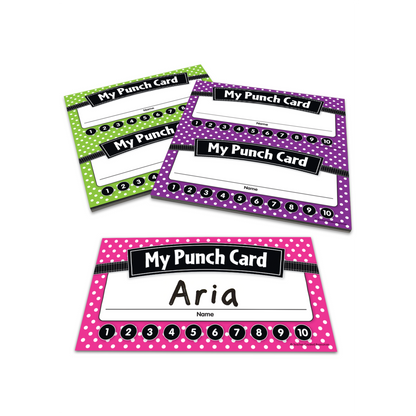 Polka Dots Punch Cards