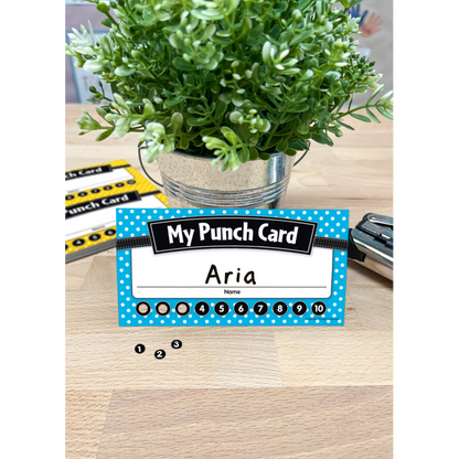 Polka Dots Punch Cards