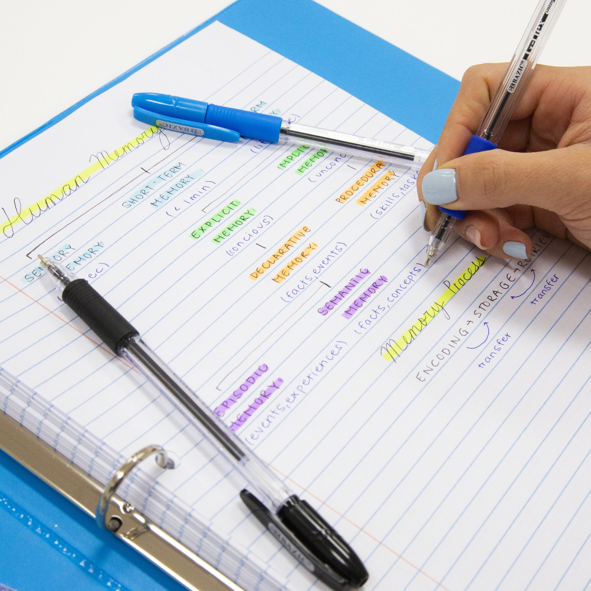 College Ruled Filler Paper, 100 Sheets, 3-Hole Punched