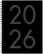 Black 2026 6.5" x 8.5" Weekly Monthly Softcover Planner