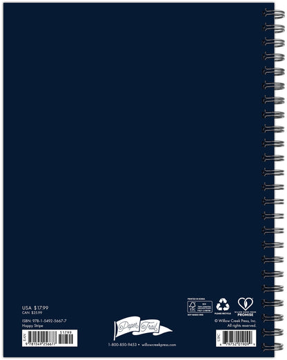 Happy Stripe 2026 6.5" x 8.5" Weekly Monthly Softcover Planner