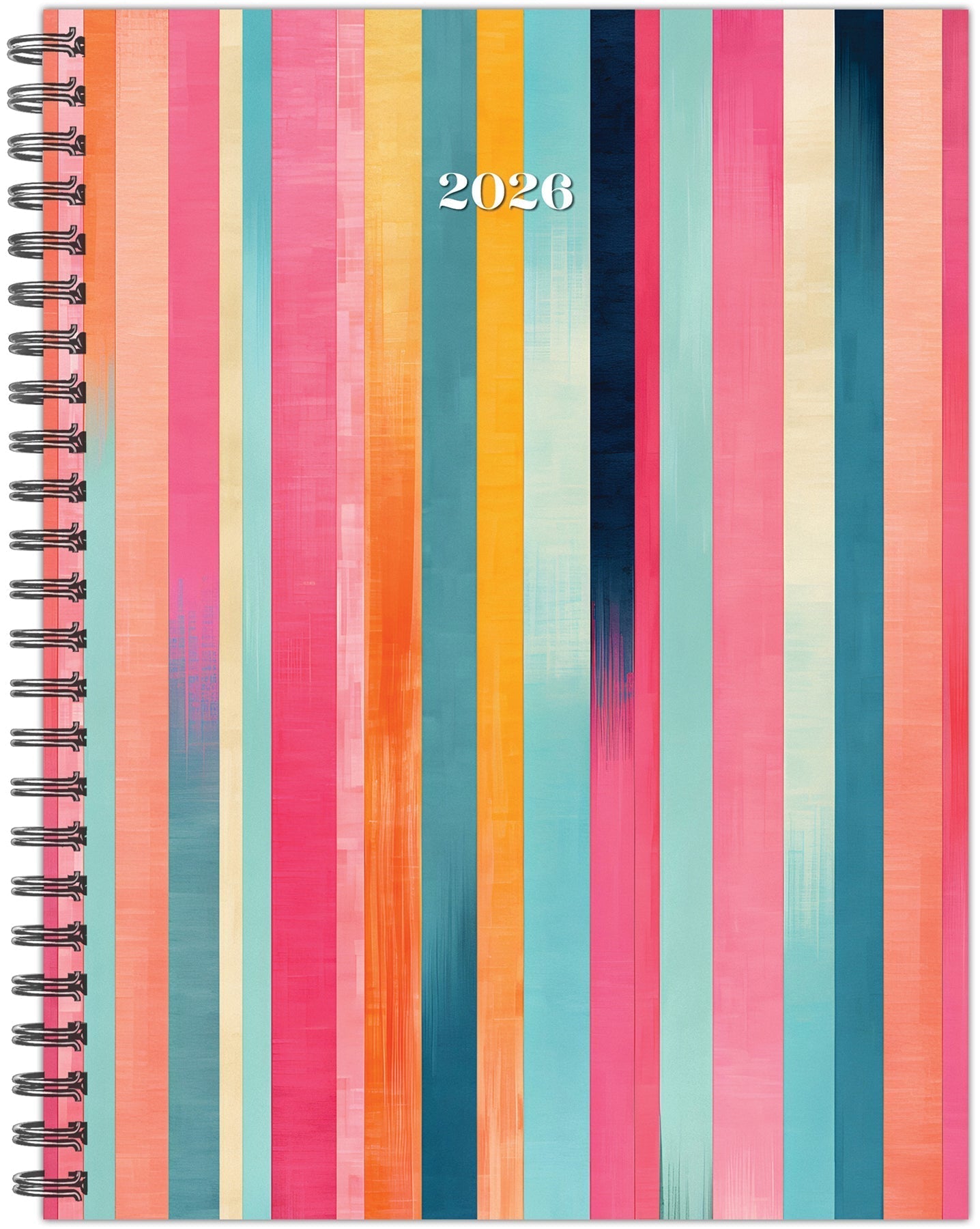Happy Stripe 2026 6.5" x 8.5" Weekly Monthly Softcover Planner