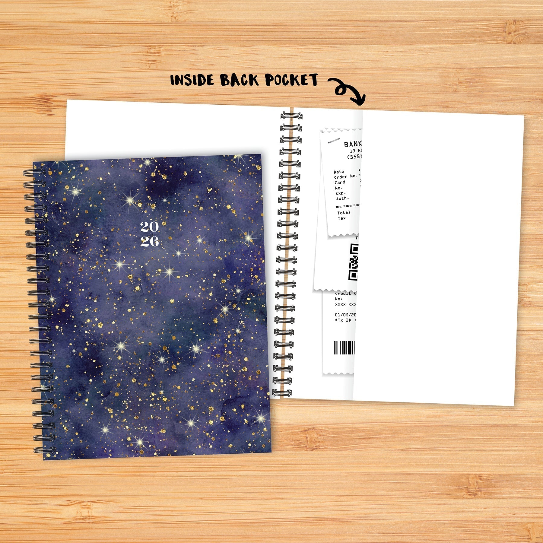 Starry Night 2026 6.5" x 8.5" Weekly Monthly Softcover Planner