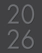 Charcoal 2026 7.5" x 9.5" Booklet Monthly Planner