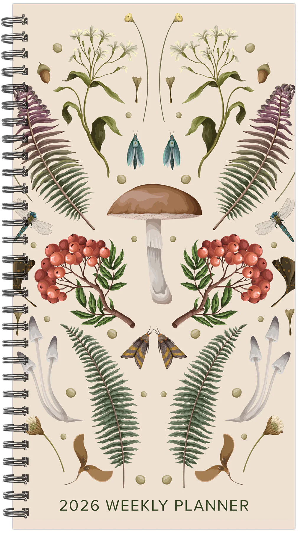 Woodland Mushroom Spiral 2026 Weekly Planner [9781549257360]