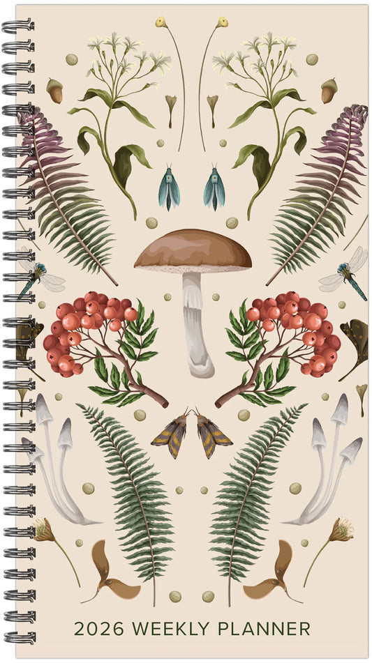 Woodland Mushroom Spiral 2026 Weekly Planner [9781549257360]