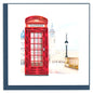 Quilled Telephone Booth Greeting Card