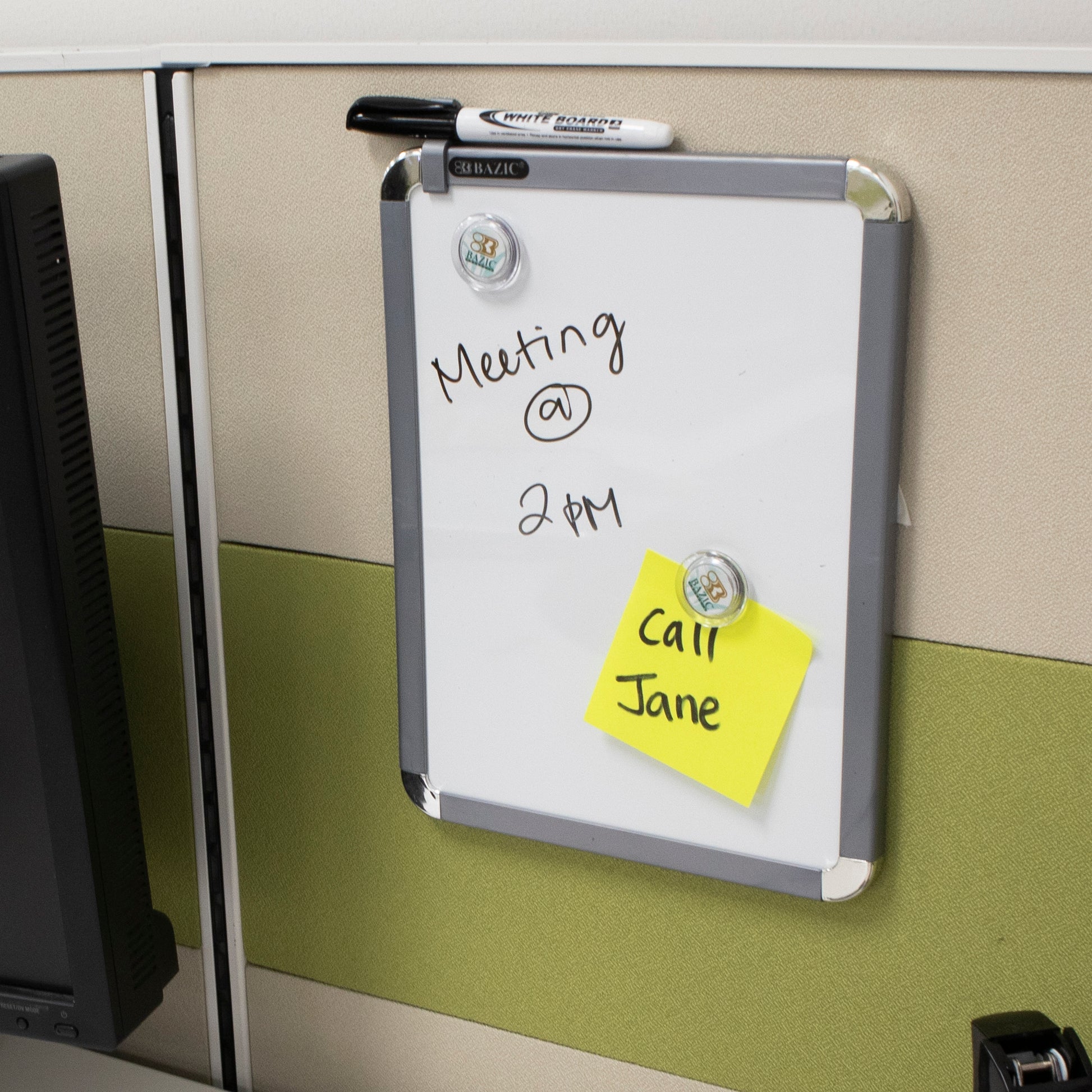 Aluminum Frame Magnetic Dry Erase Board, 11 x 14 in