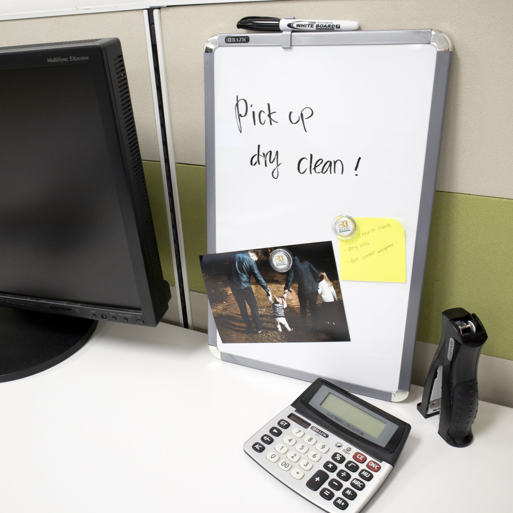 Aluminum Frame Magnetic Dry Erase Board, 11 x 17 in