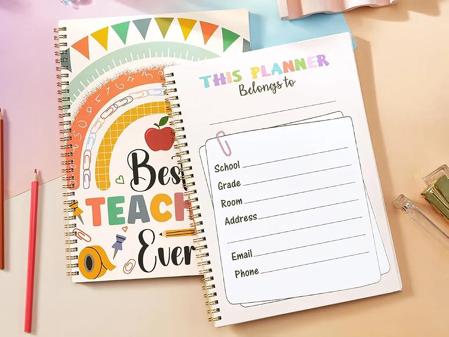 Undated Teacher Planner 2026-2027 - Teacher Lesson Planner, 9''x11''