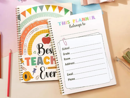 Undated Teacher Planner 2026-2027 - Teacher Lesson Planner, 9''x11''