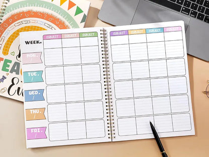 Undated Teacher Planner 2026-2027 - Teacher Lesson Planner, 9''x11''