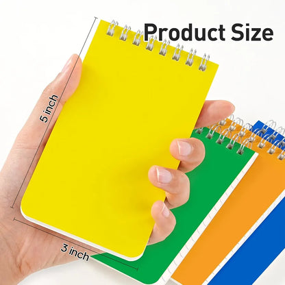 Dynta 60 Pack Pocket Notebook Bulk 3x5 Inch Mini Top Bound Spiral Note Pad