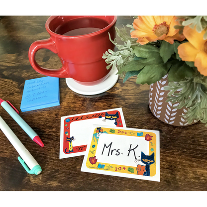 Pete the Cat Name Tags/Labels - Multi-Pack