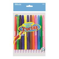 BAZIC 12 Color Propelling Crayons [2507]