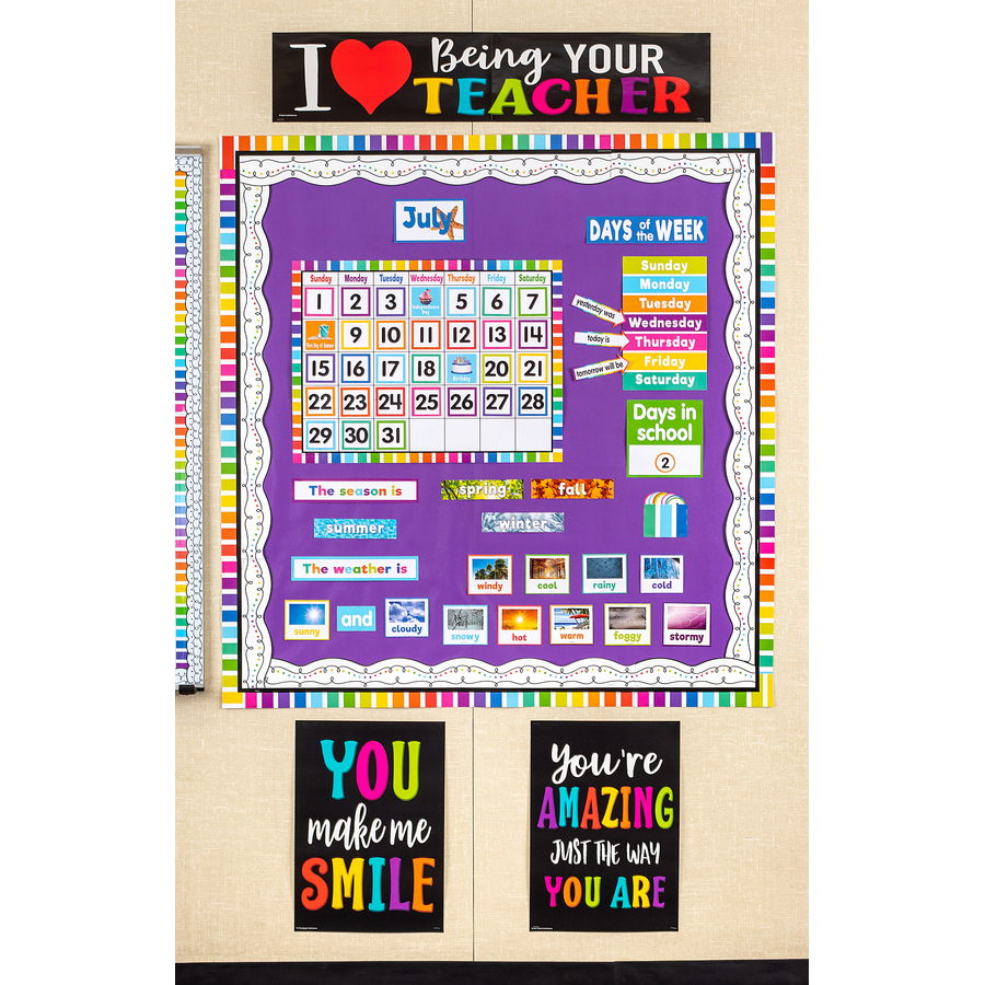Colorful Calendar Bulletin Board