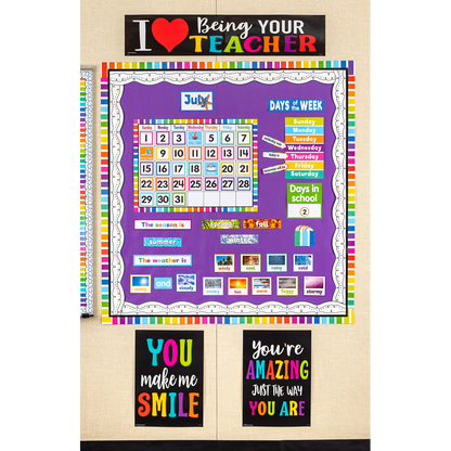 Colorful Calendar Bulletin Board