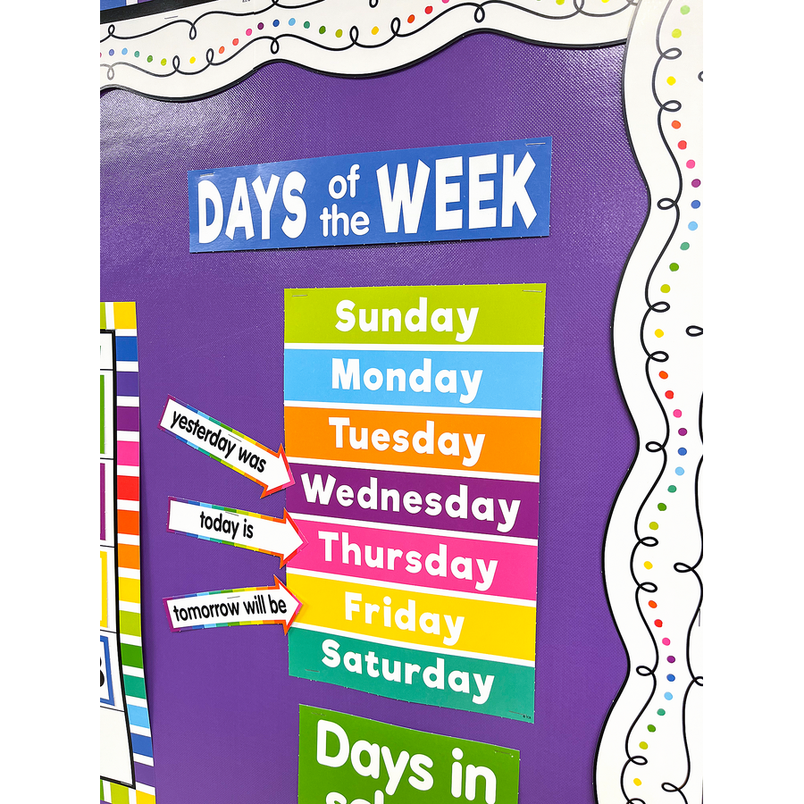 Colorful Calendar Bulletin Board