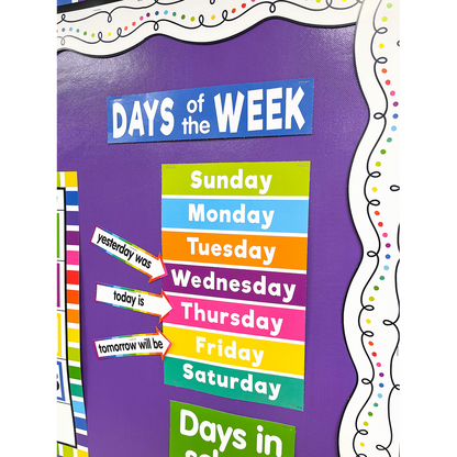 Colorful Calendar Bulletin Board