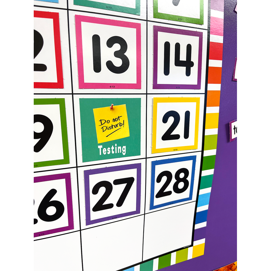 Colorful Calendar Bulletin Board