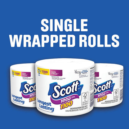 Scott 1-Ply Toilet Paper, 36 pk./1,100 sheets per roll