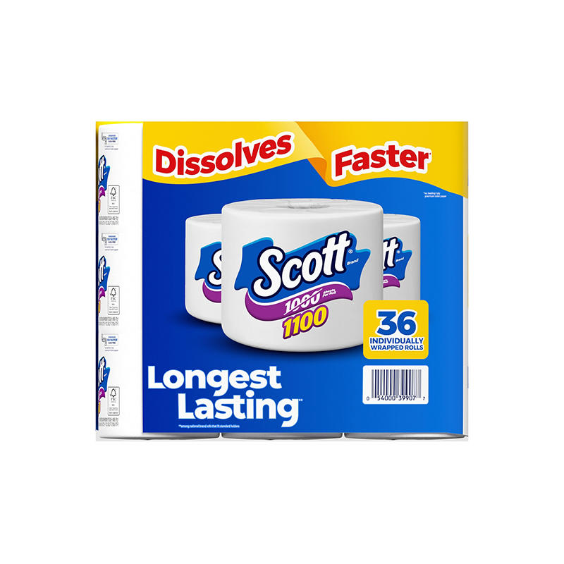 Scott 1-Ply Toilet Paper, 36 pk./1,100 sheets per roll