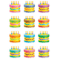Birthday Cakes Mini Accents