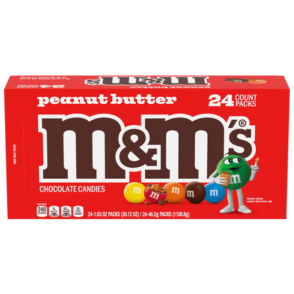 M&M PEANUT BUTTER CHOCOLATE 1.63OZ 24CT