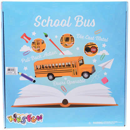 Classic School Bus Die Cast 6.5 Inch 12-unit Display