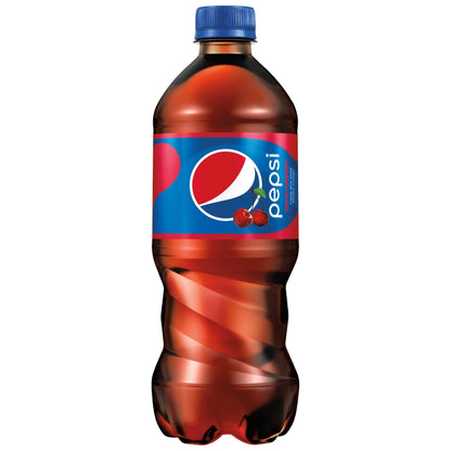 Pepsi Wild Cherry 20 oz Soda Bottles (Pack of 24)