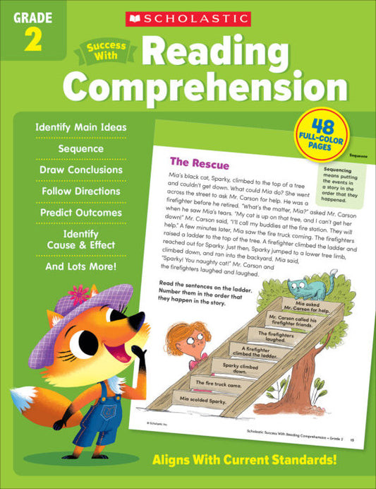 Scholastic Success With Reading Comprehension: Grade 2 Workbook