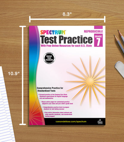 Spectrum Test Practice Workbook Grade 7 Paperback