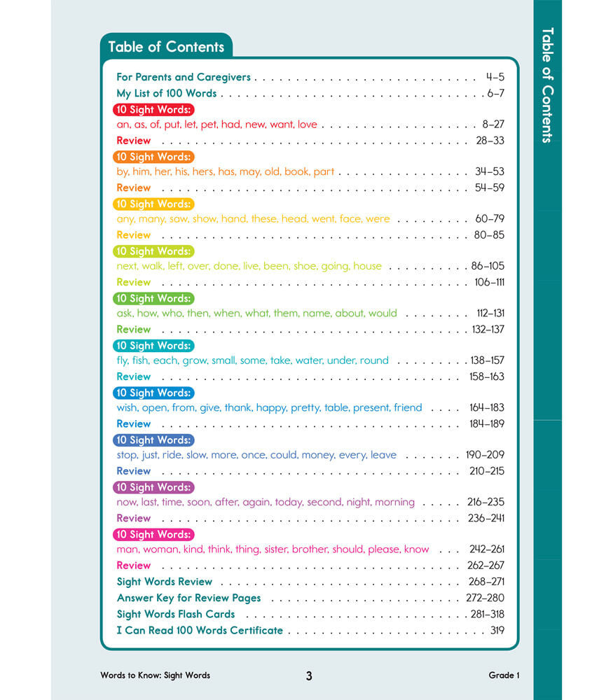First Grade Sight Words Workbook Grade 1 Paperback
