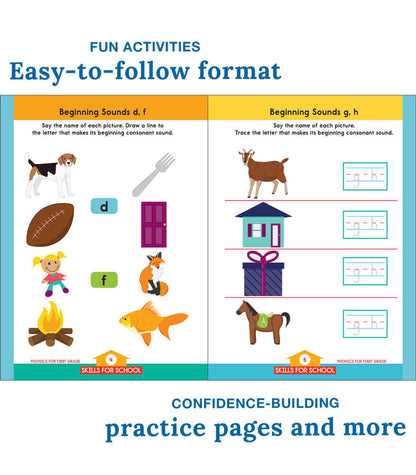 Phonics for First Grade Activity Book Grade 1 Paperback