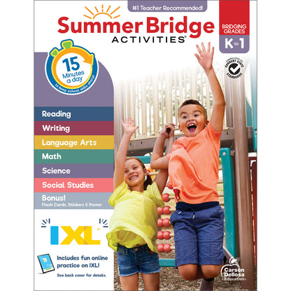 Summer Bridge Activities Workbook Grade K-1 Paperback