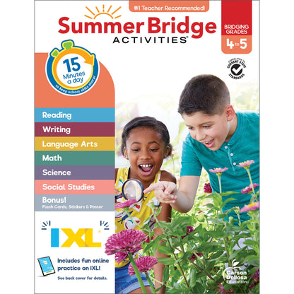 Summer Bridge Activities Workbook Grade 4-5 Paperback