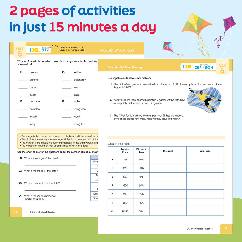 Summer Bridge Activities Workbook Grade 5-6 Paperback