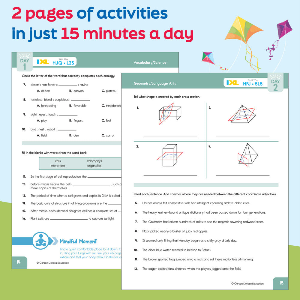 Summer Bridge Activities Workbook Grade 7-8 Paperback